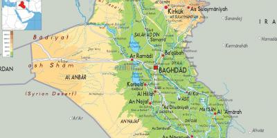 Map of Iraq geography