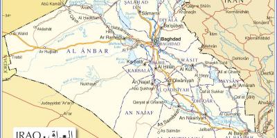 Map of Iraq roads