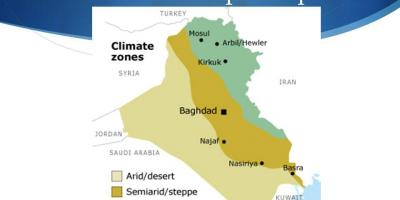Map of Iraq climate